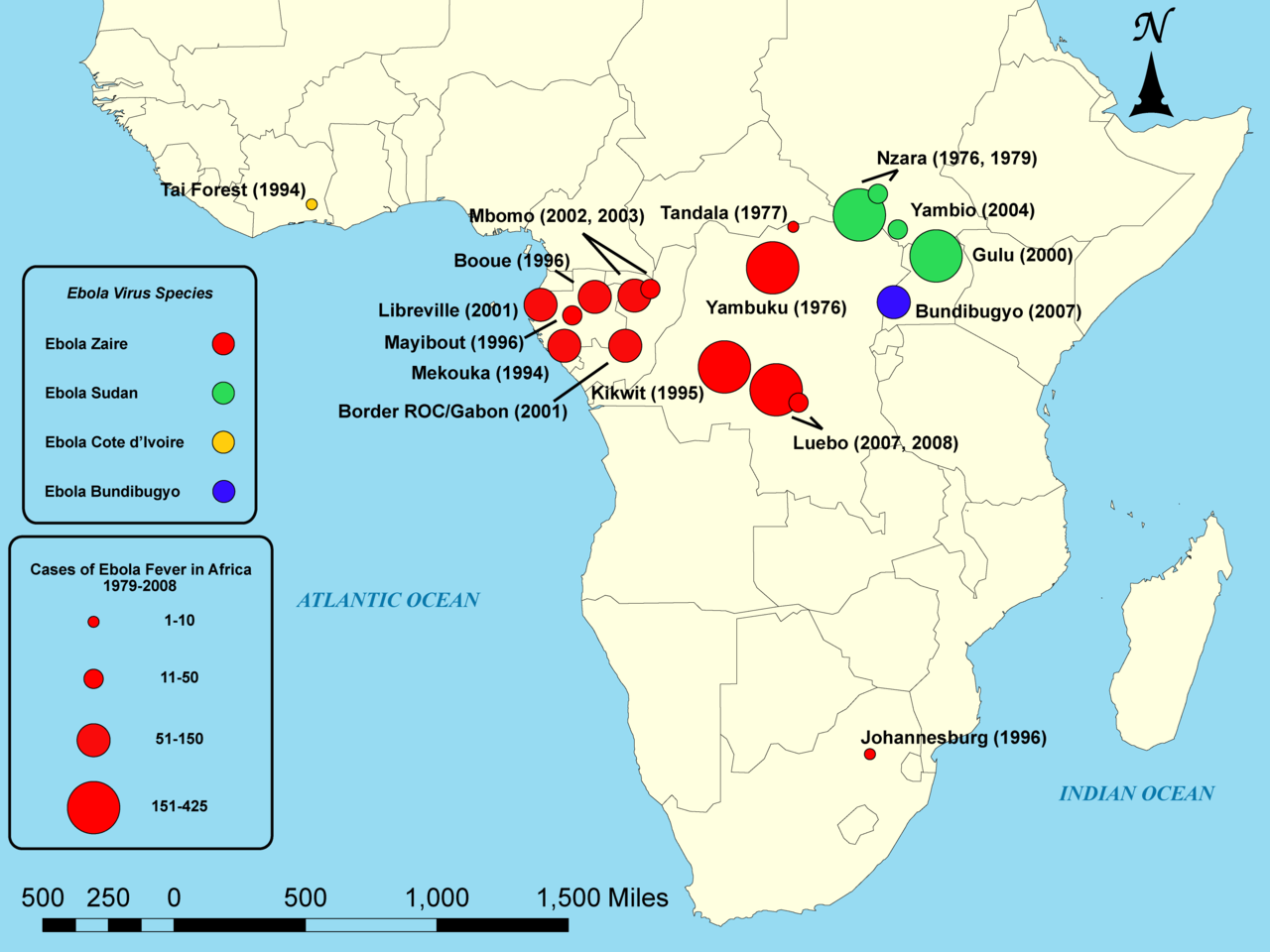 Ebola Outbreak Map